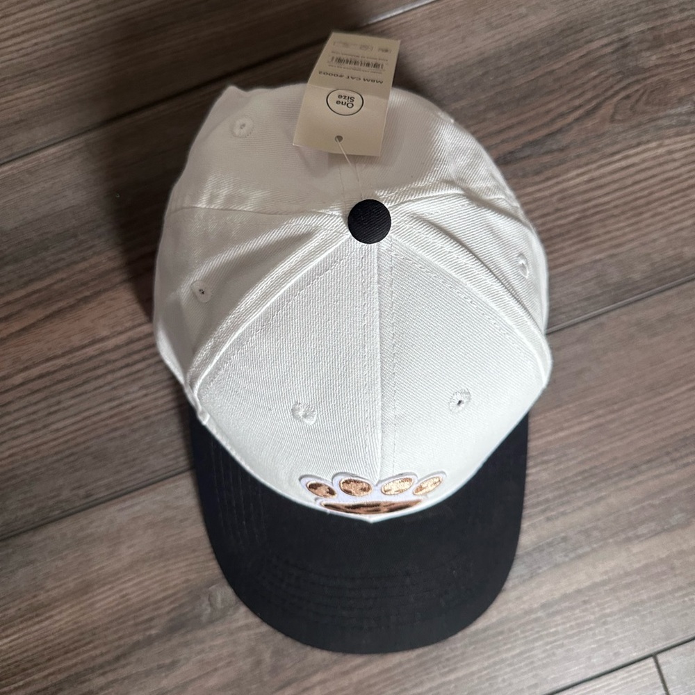 Dog Lover Paw Print Black White Leopard Hat Adjustable Baseball Hat - Picture 2 of 5